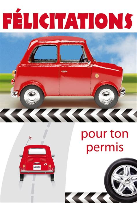 Messages de félicitations pour un permis de conduire